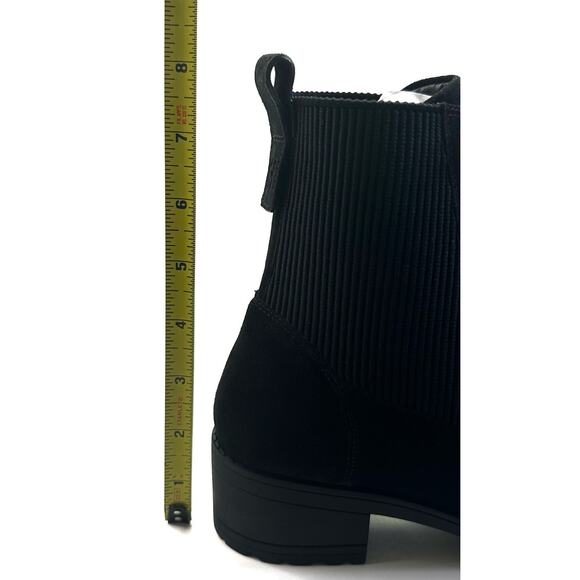 Cole Haan Camea II Waterproof Combat Boots Black Suede Womens Size 7.5B New $290 - Picture 9 of 12